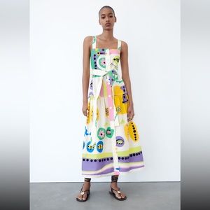 Zara colorful dress, Size S! never worn!
